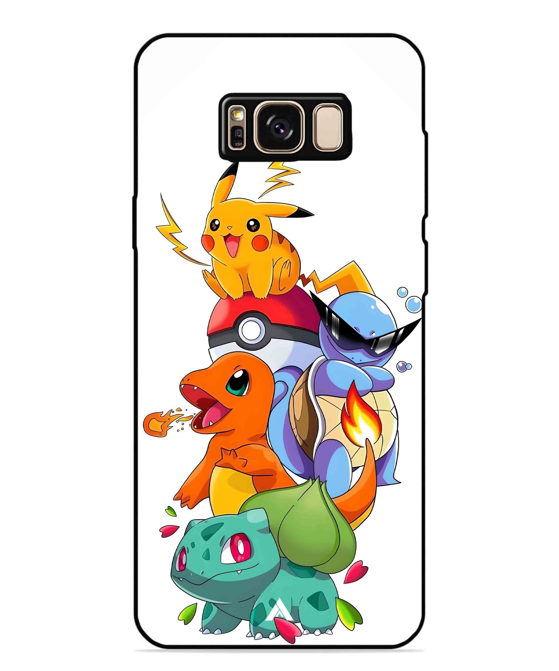 Pokemon Team Metal Back Cover Phone Case for Samsung Galaxy S8 Plus