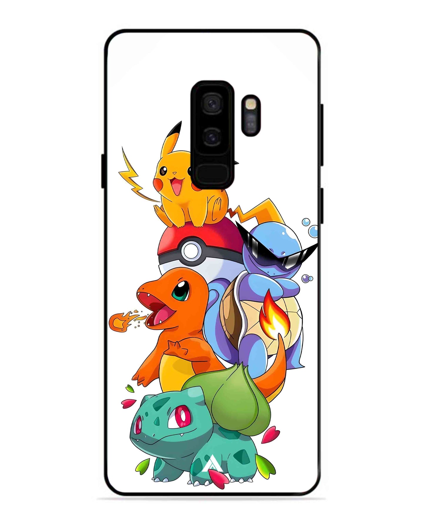 Pokemon Team Metal Back Cover Phone Case for Samsung Galaxy S9 Plus