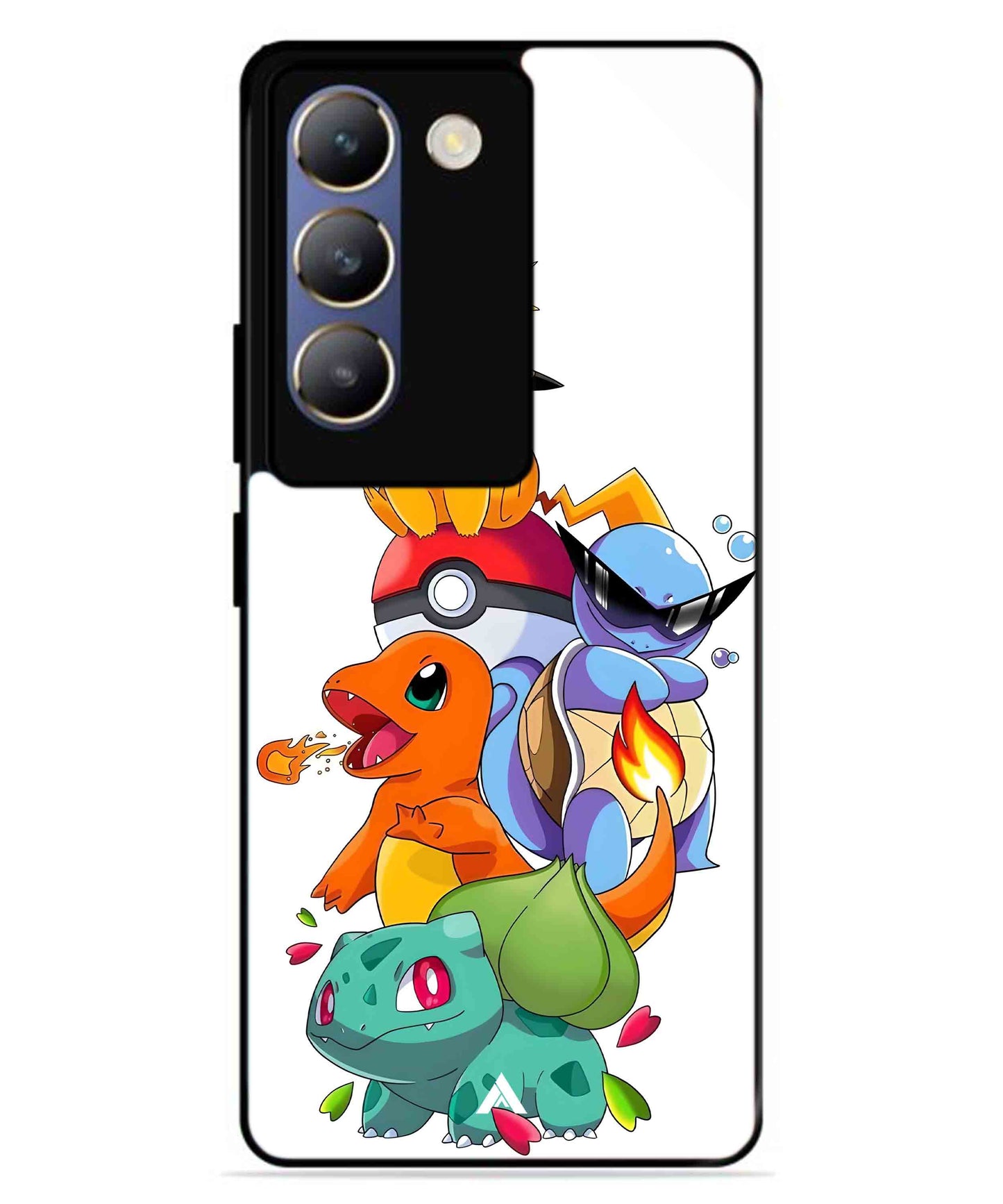 Pokemon Team Metal Back Cover Phone Case for Vivo T3