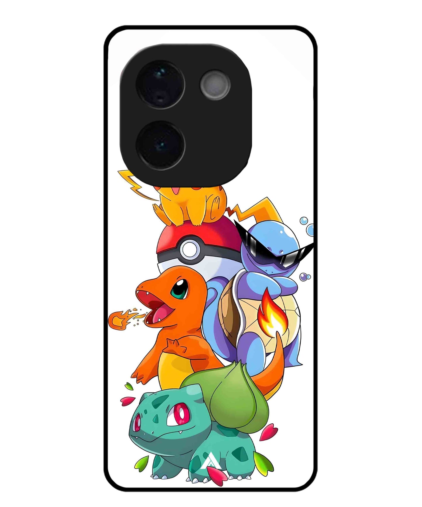 Pokemon Team Metal Back Cover Phone Case for Vivo T3 Pro