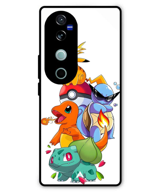 Pokemon Team Metal Back Cover Phone Case for Vivo T3 Ultra