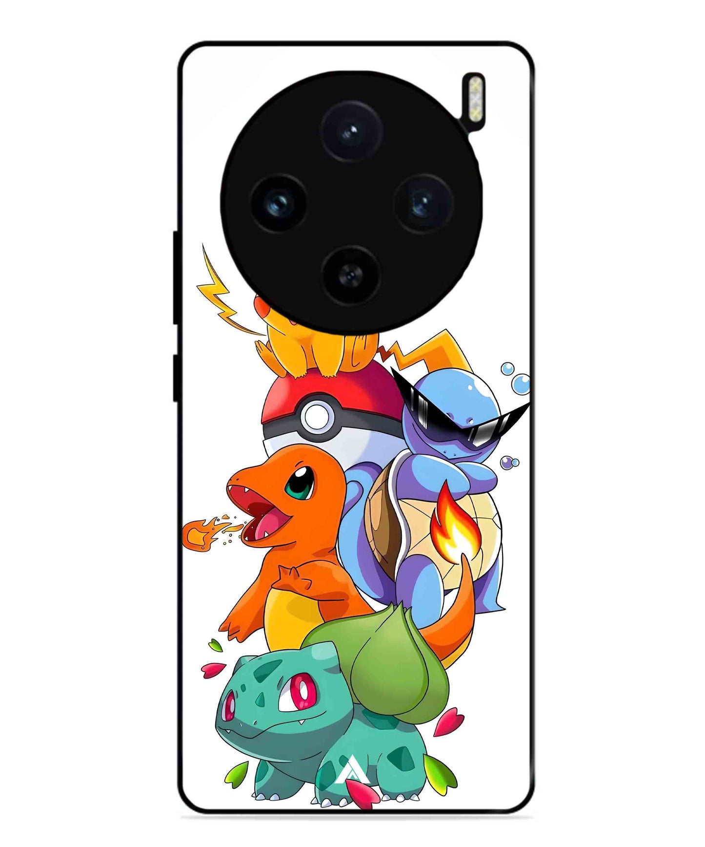 Pokemon Team Metal Back Cover Phone Case for Vivo X100 Pro