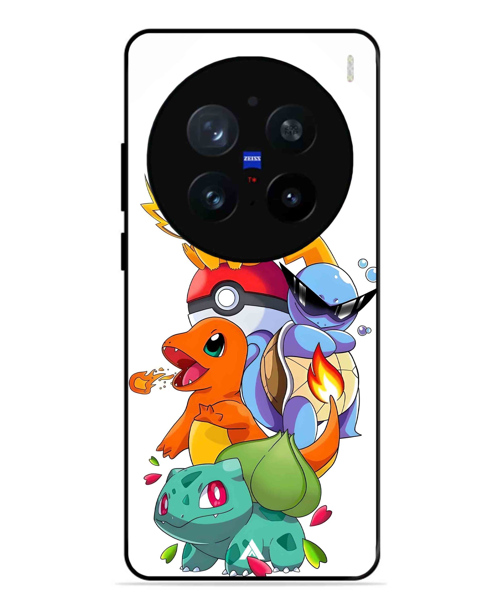 Pokemon Team Metal Back Cover Phone Case for Vivo X200 Pro