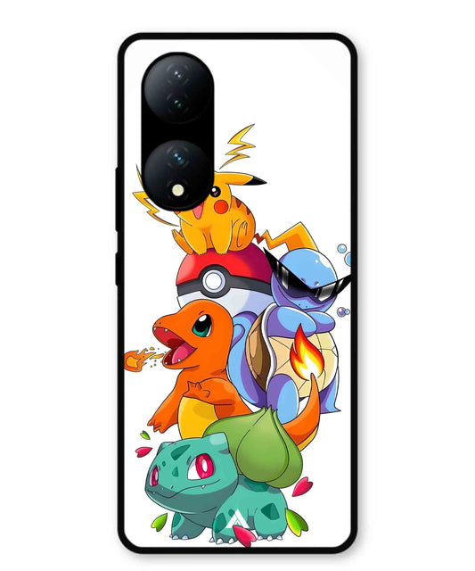 Pokemon Team Metal Back Cover Phone Case for Vivo Y100