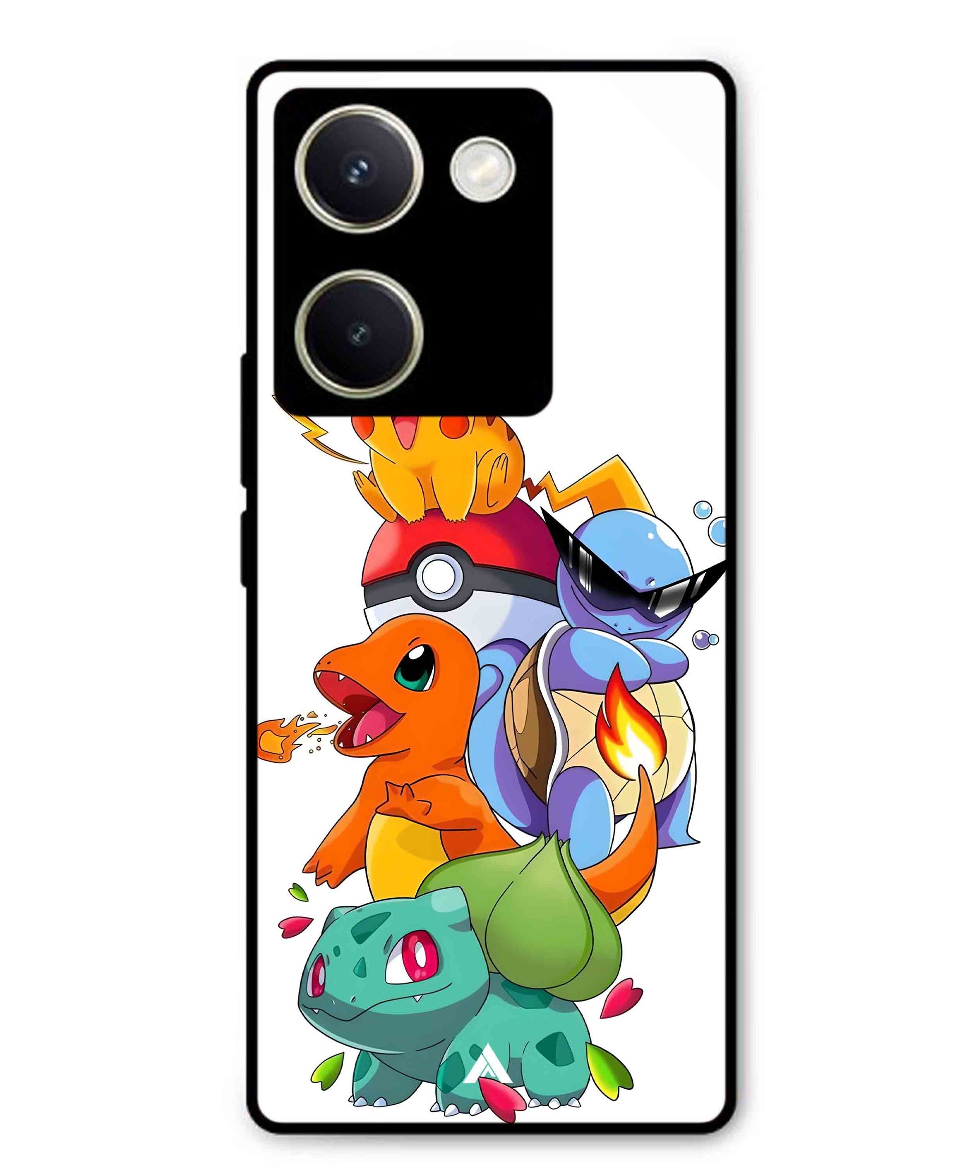 Pokemon Team Metal Back Cover Phone Case for Vivo Y200 Pro