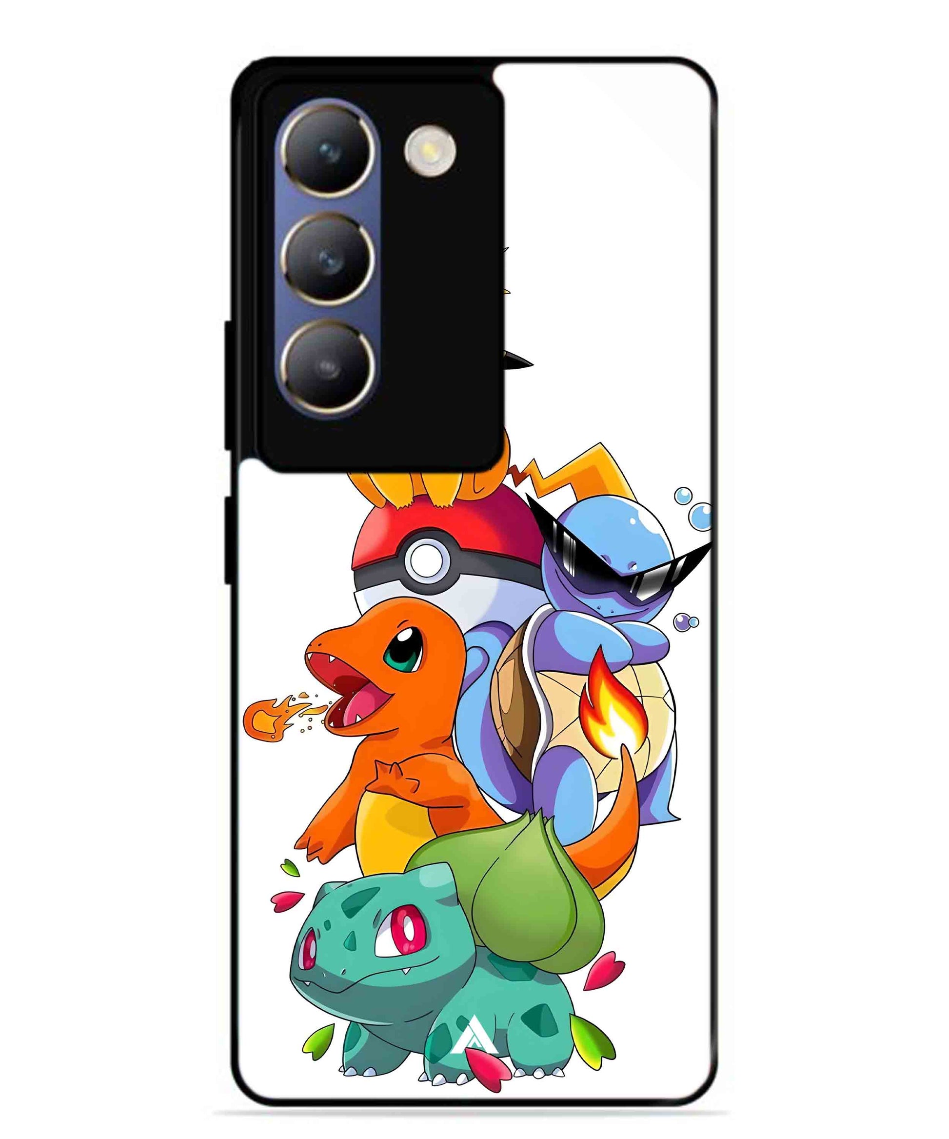 Pokemon Team Metal Back Cover Phone Case for Vivo Y200e