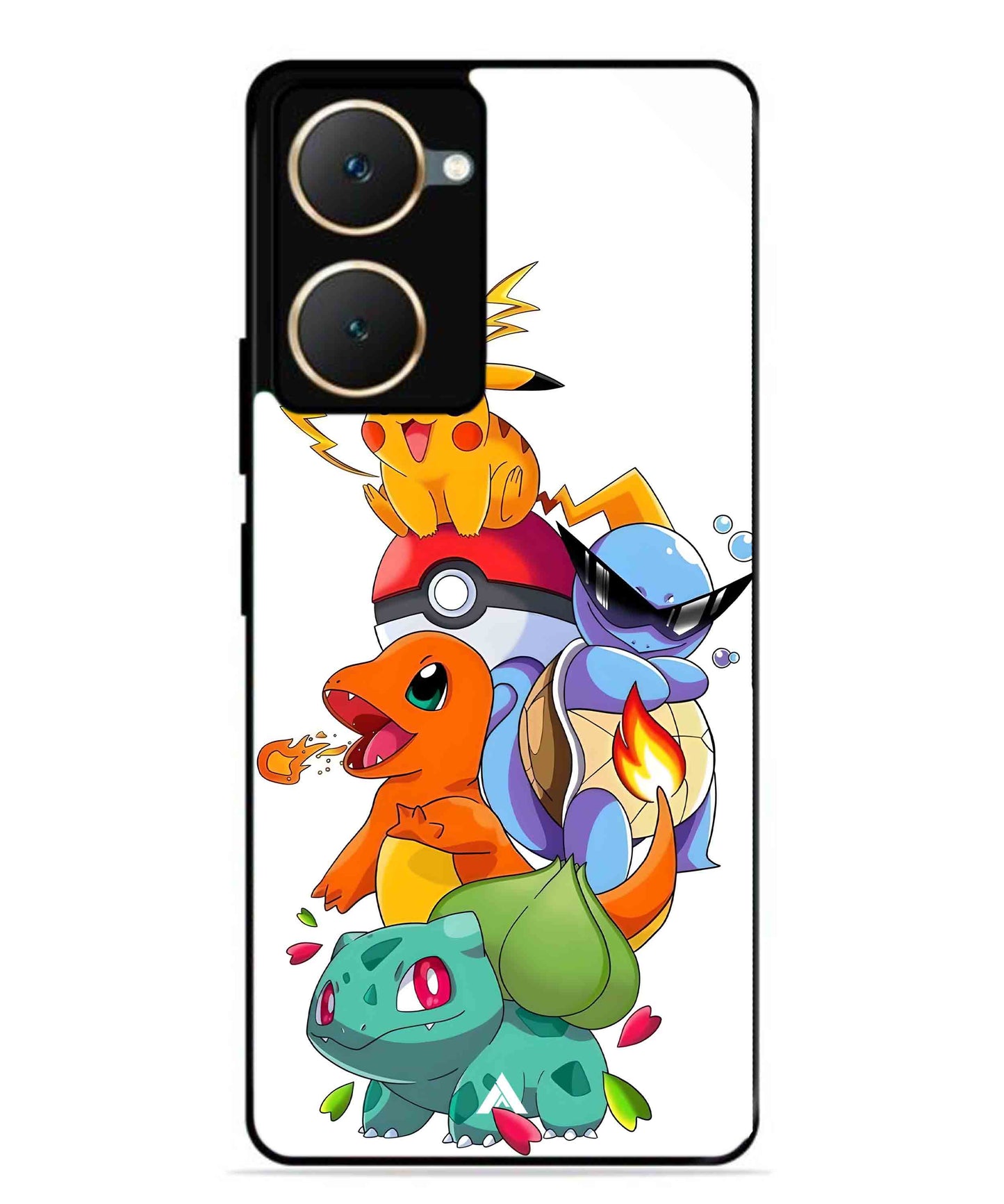 Pokemon Team Metal Back Cover Phone Case for Vivo Y28s