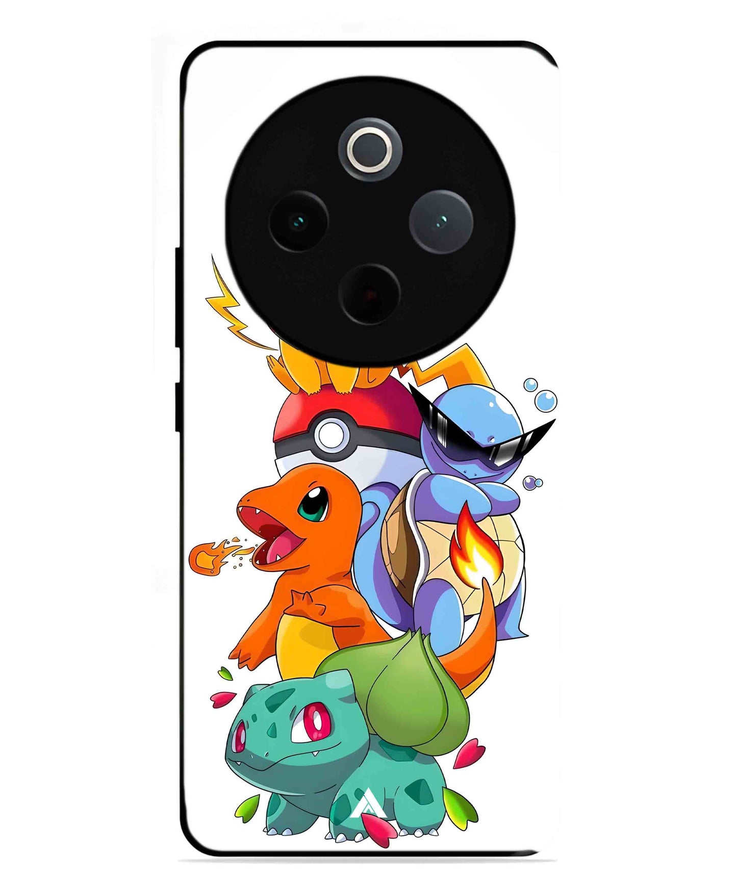 Pokemon Team Metal Back Cover Phone Case for Vivo Y300 Pro