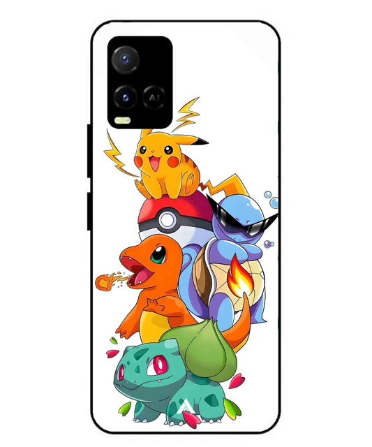 Pokemon Team Metal Back Cover Phone Case for Vivo Y36