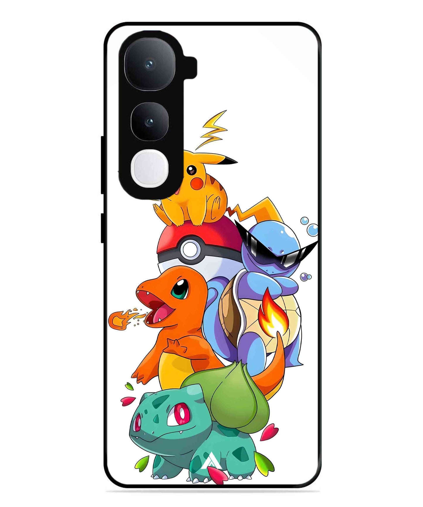 Pokemon Team Metal Back Cover Phone Case for Vivo Y400