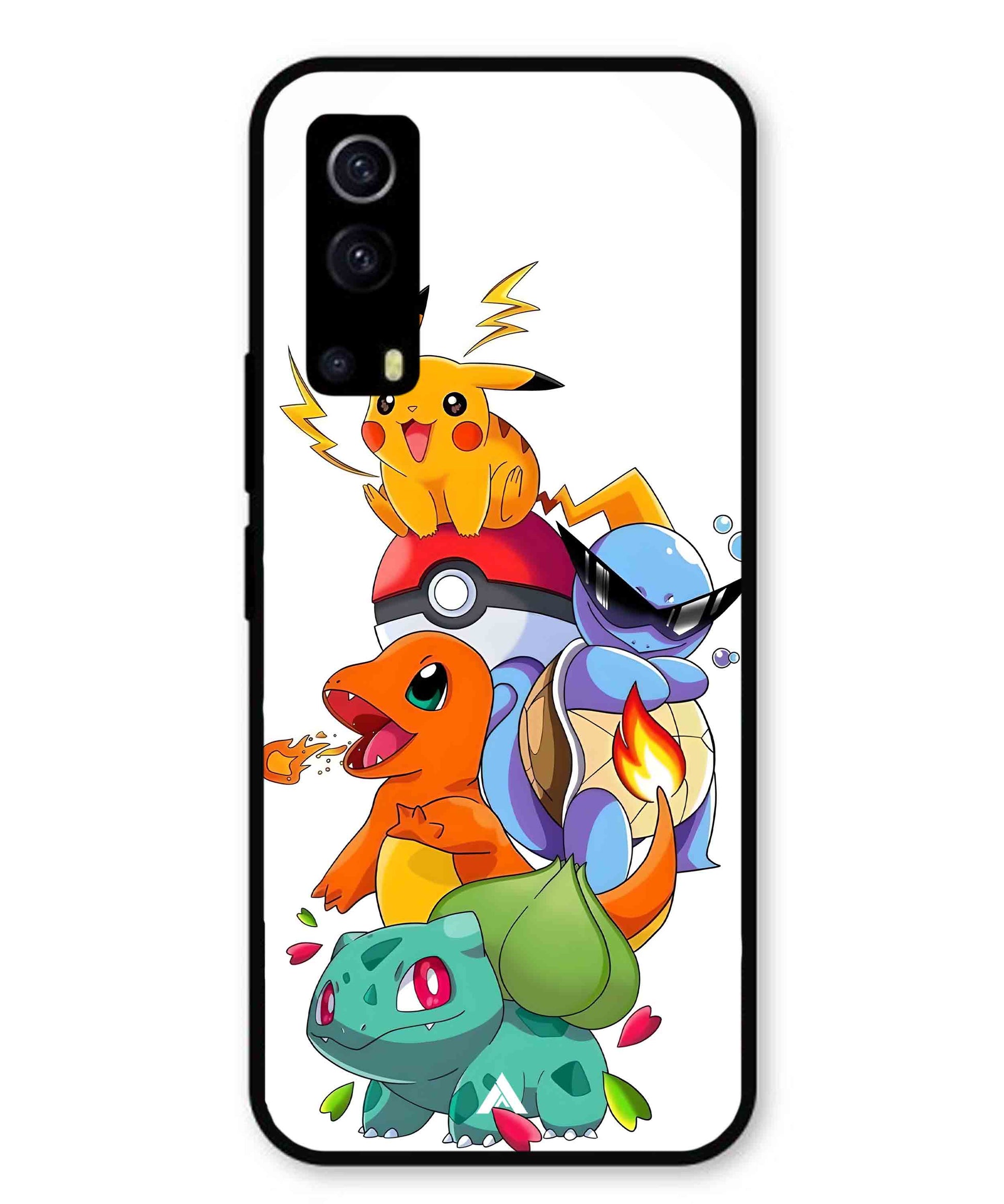 Pokemon Team Metal Back Cover Phone Case for Vivo Y53s