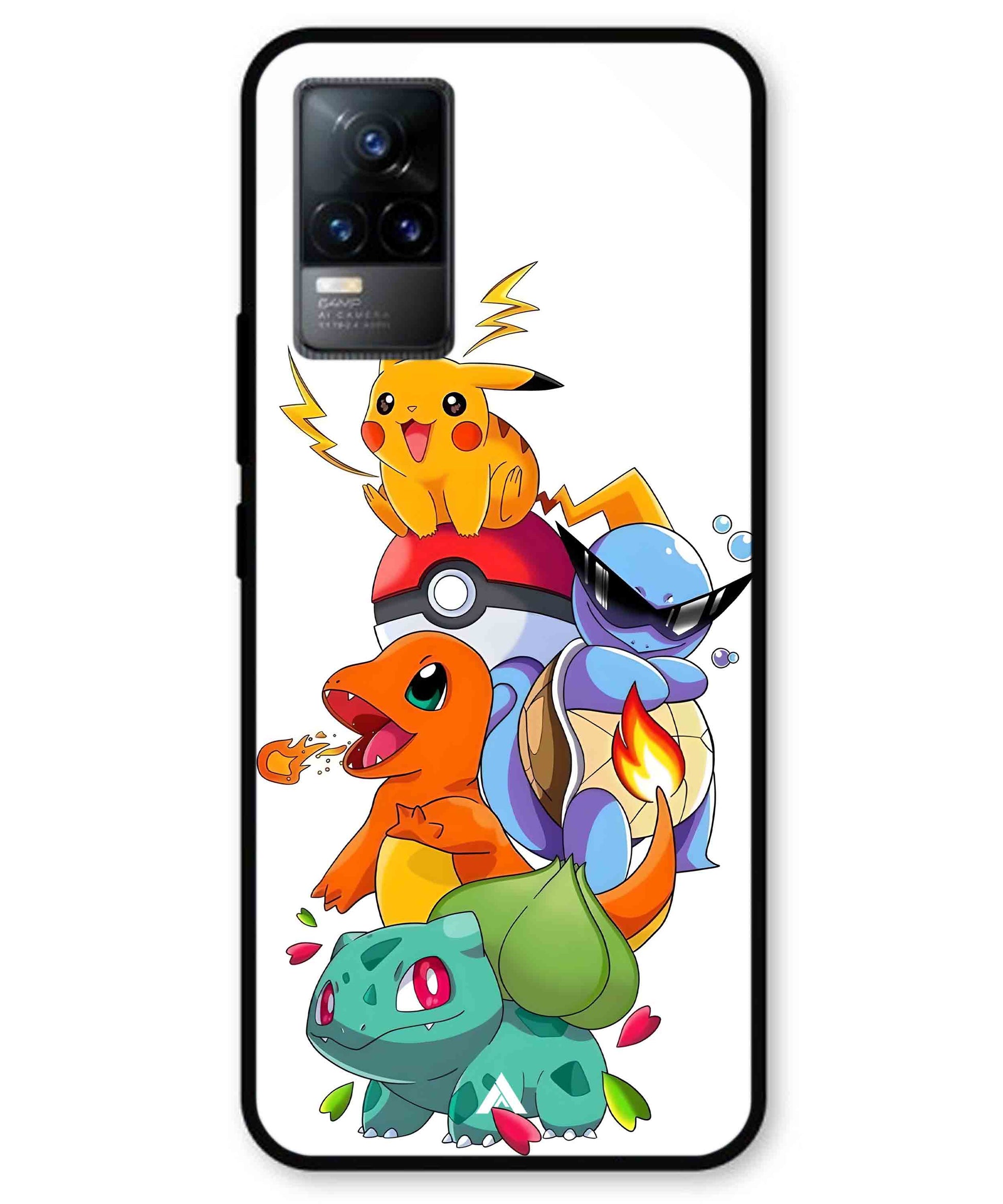 Pokemon Team Metal Back Cover Phone Case for Vivo Y73