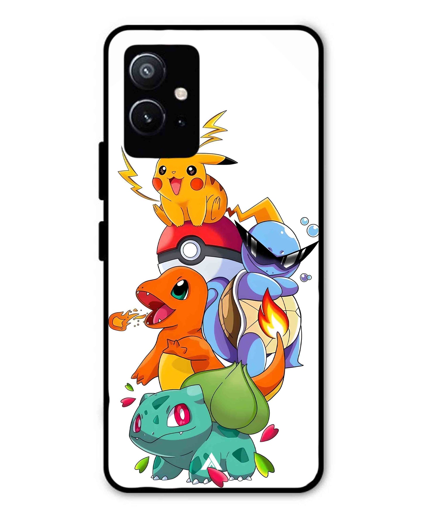 Pokemon Team Metal Back Cover Phone Case for Vivo Y75 5G