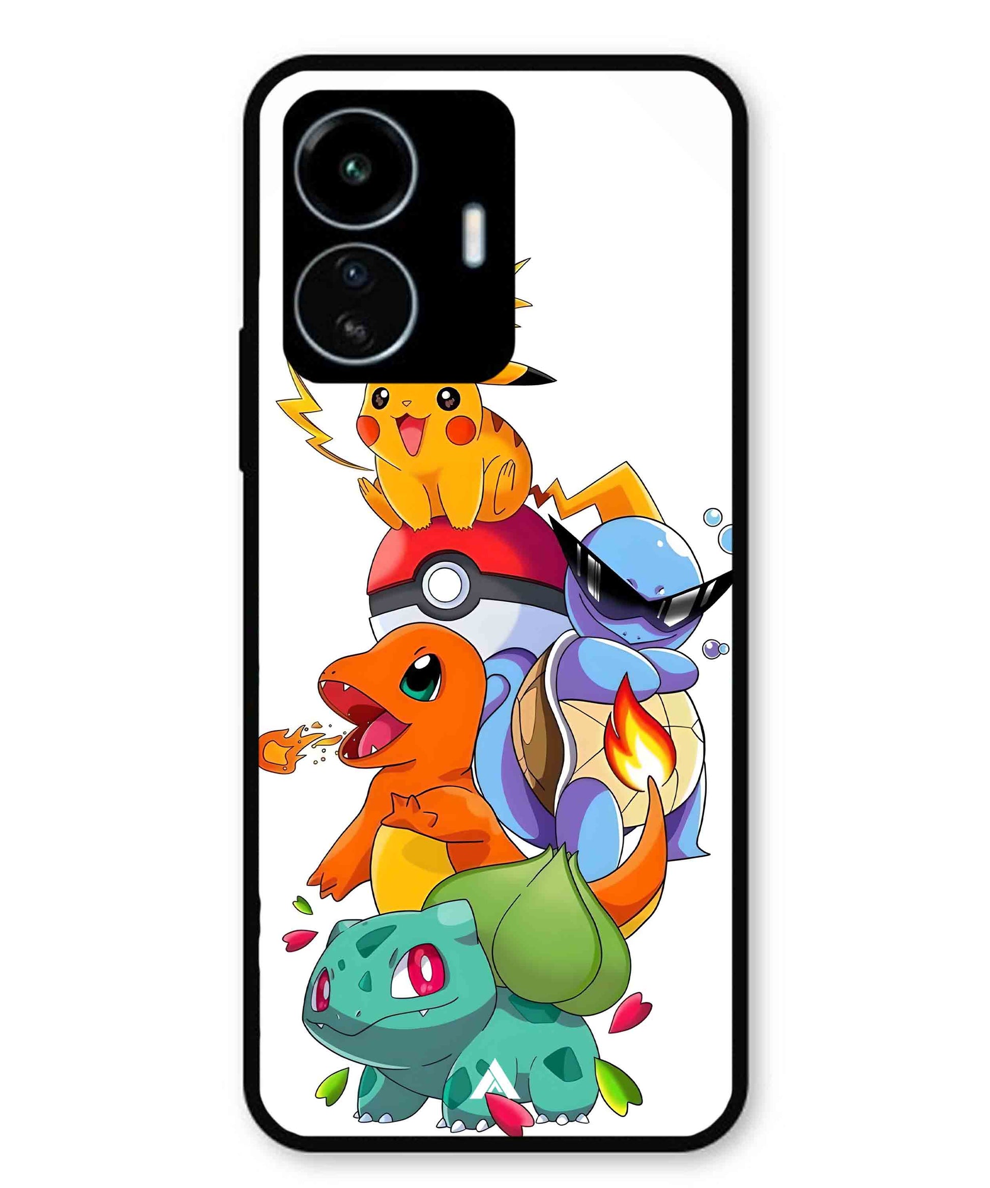 Pokemon Team Metal Back Cover Phone Case for Vivo Y77