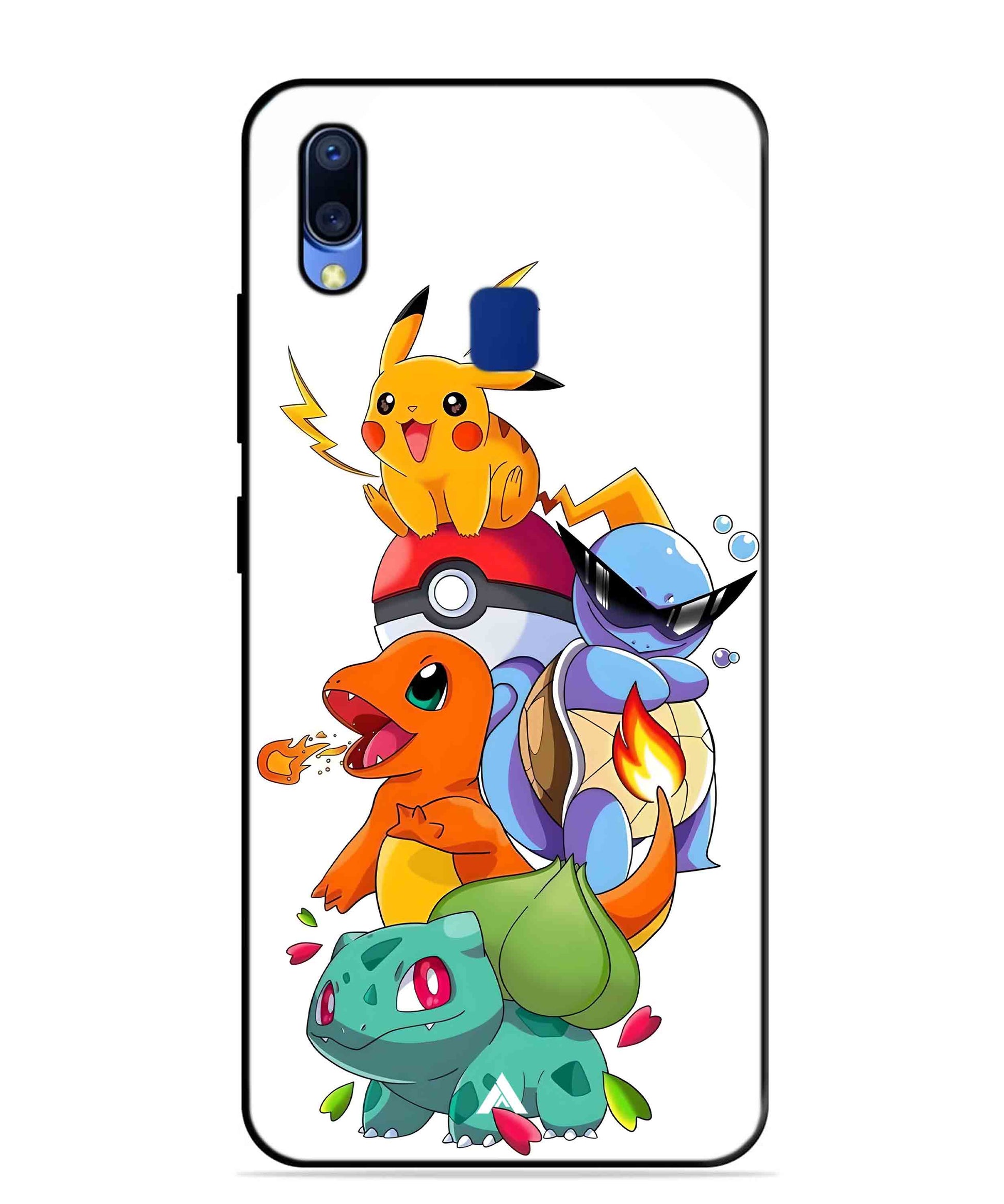 Pokemon Team Metal Back Cover Phone Case for Vivo Y95
