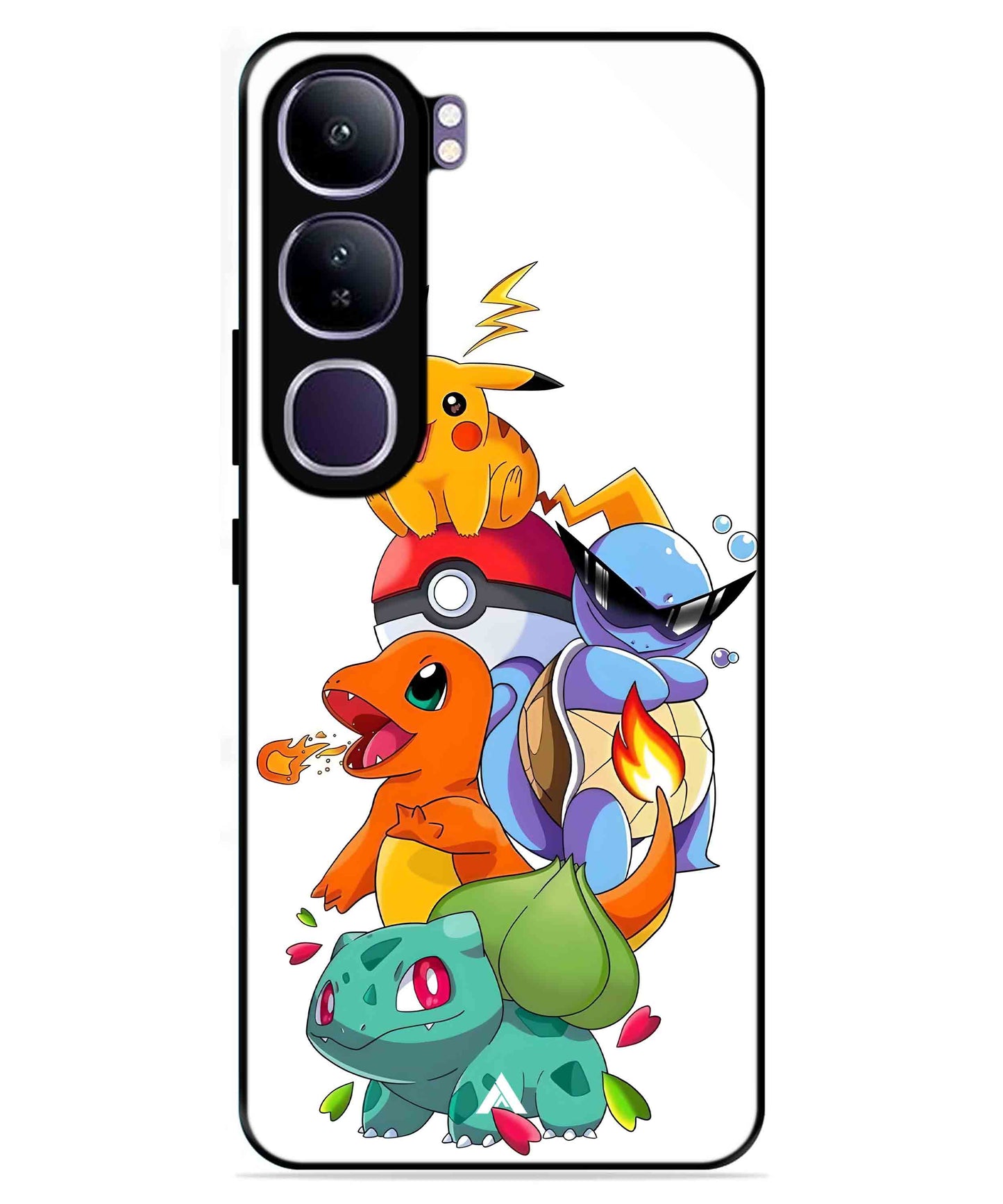 Pokemon Team Metal Back Cover Phone Case for Vivo v40 Lite