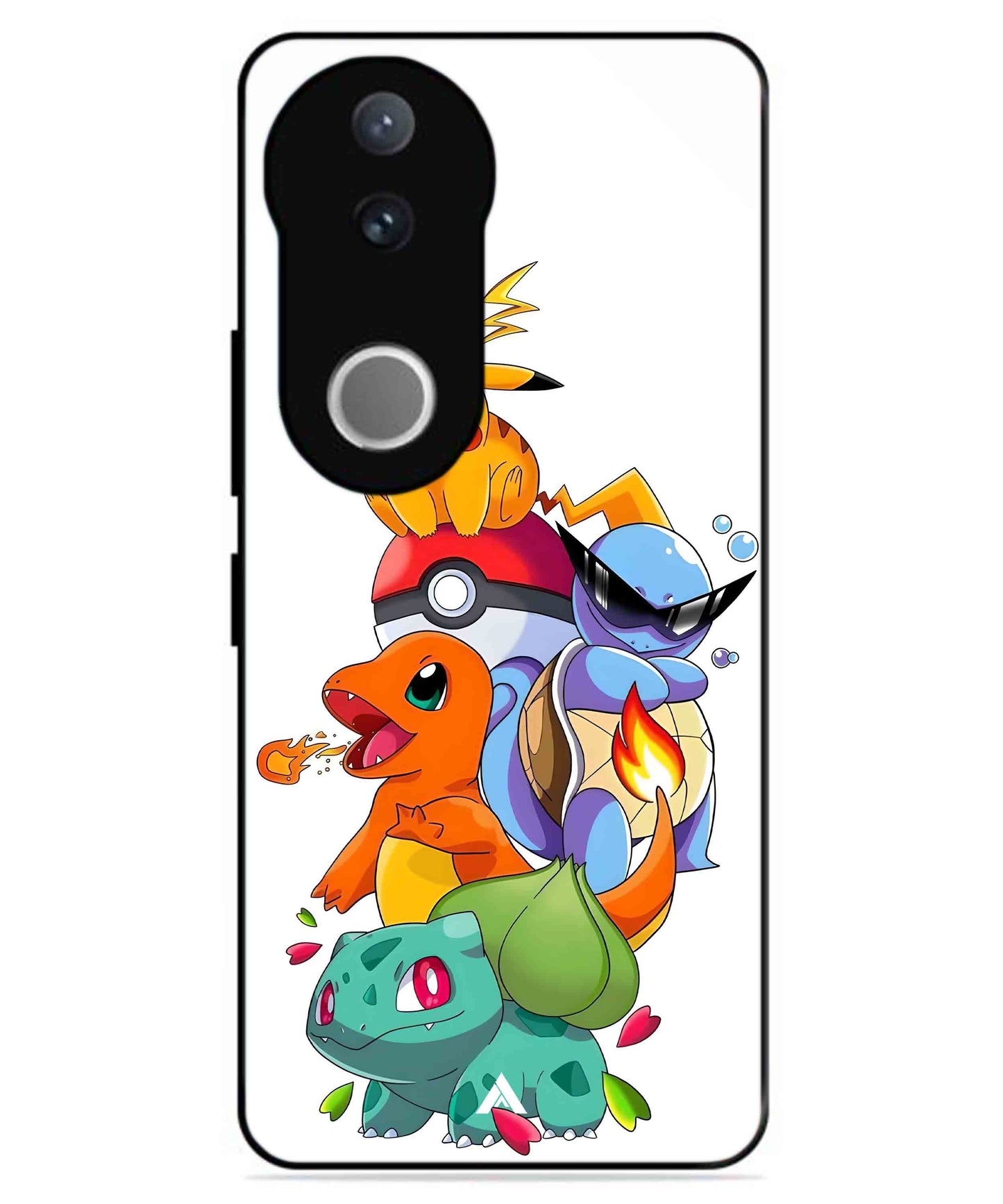 Pokemon Team Metal Back Cover Phone Case for Vivo v50