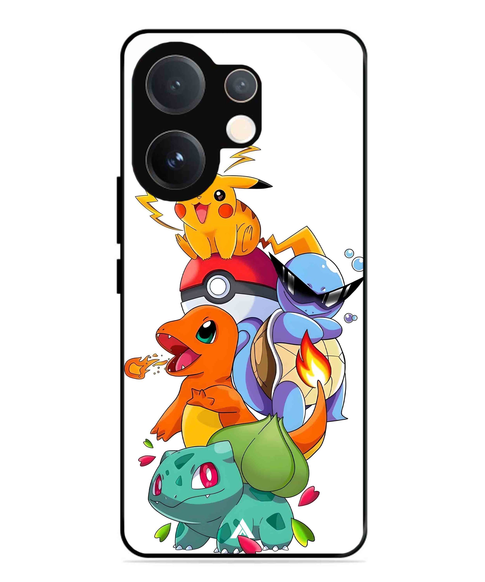 Pokemon Team Metal Back Cover Phone Case for Vivo v60
