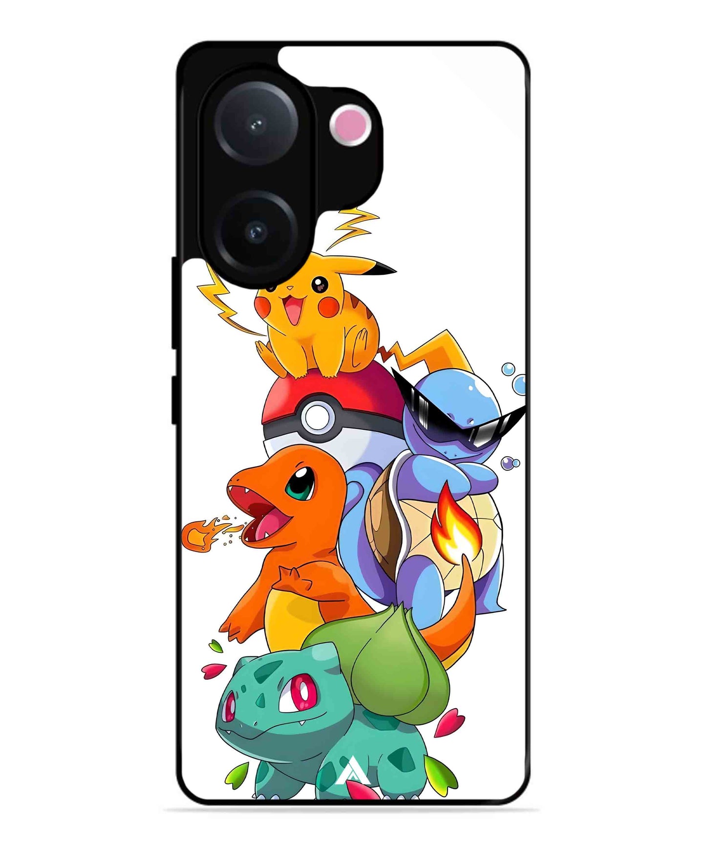 Pokemon Team Metal Back Cover Phone Case for Vivo v60e