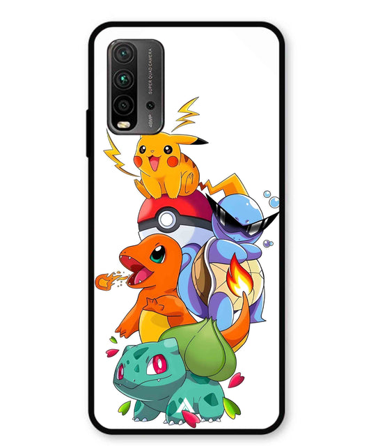 Pokemon Team Metal Back Cover Phone Case for Xiaomi Redmi 9 Power