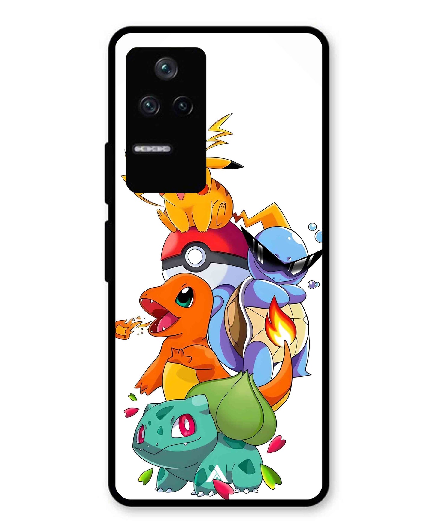 Pokemon Team Metal Back Cover Phone Case for Xiaomi Redmi K40s