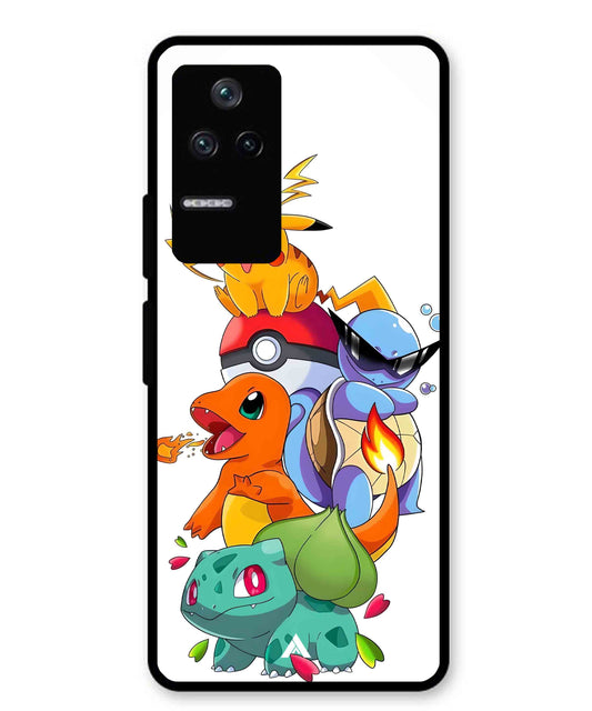 Pokemon Team Metal Back Cover Phone Case for Xiaomi Redmi K40s