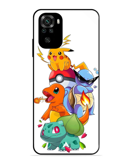 Pokemon Team Metal Back Cover Phone Case for Xiaomi Redmi Note 10S