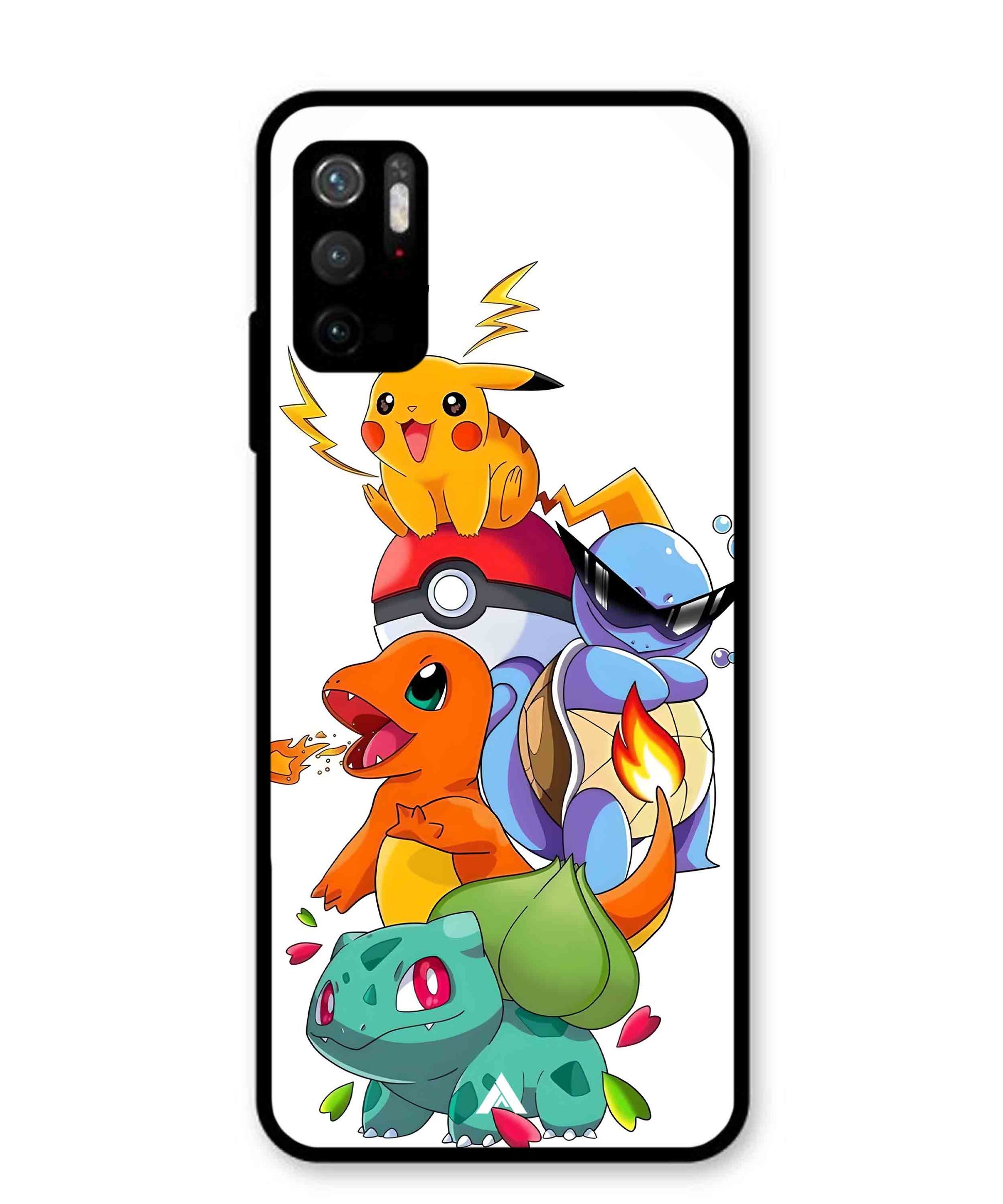 Pokemon Team Metal Back Cover Phone Case for Xiaomi Redmi Note 10T