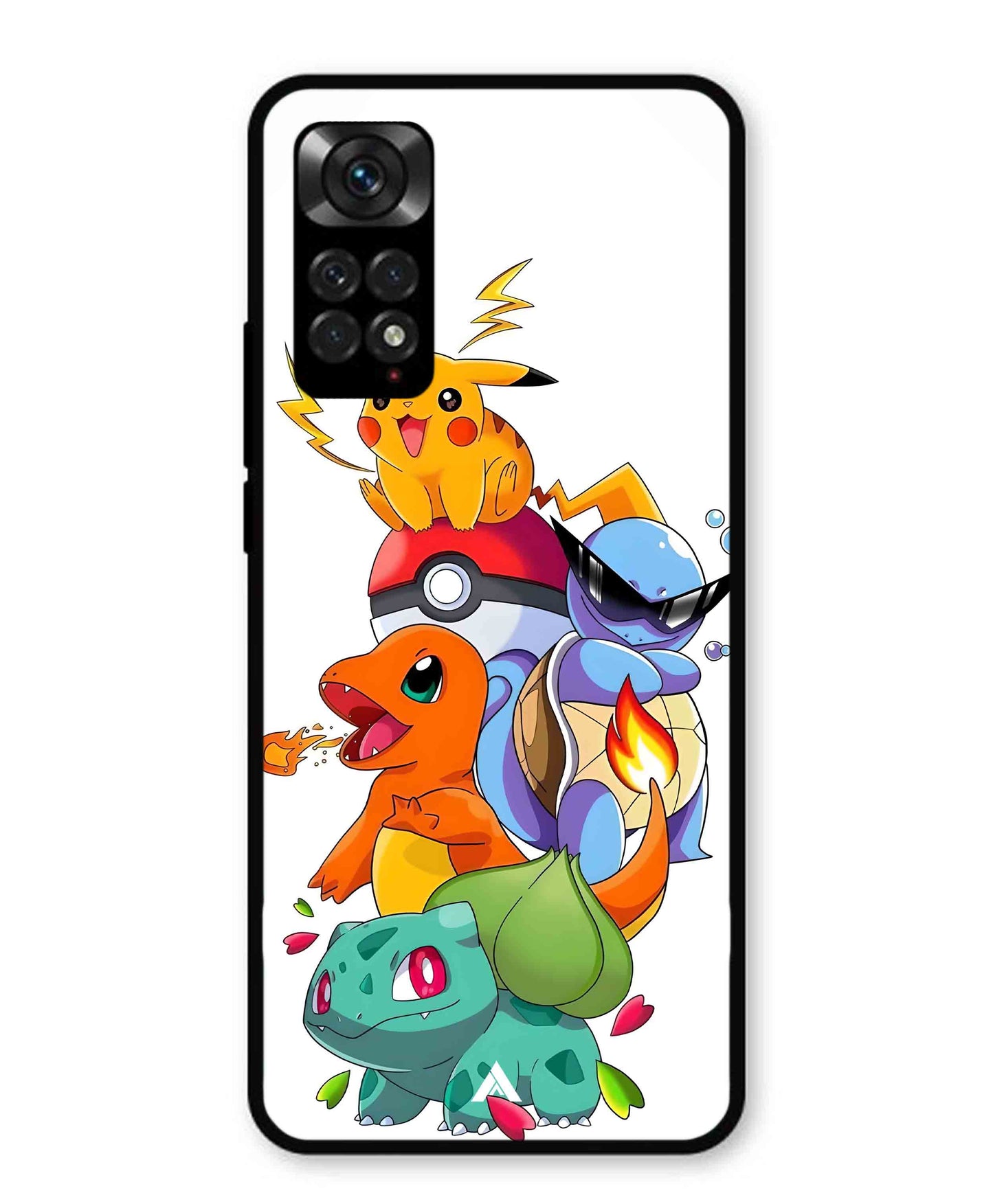 Pokemon Team Metal Back Cover Phone Case for Xiaomi Redmi Note 11