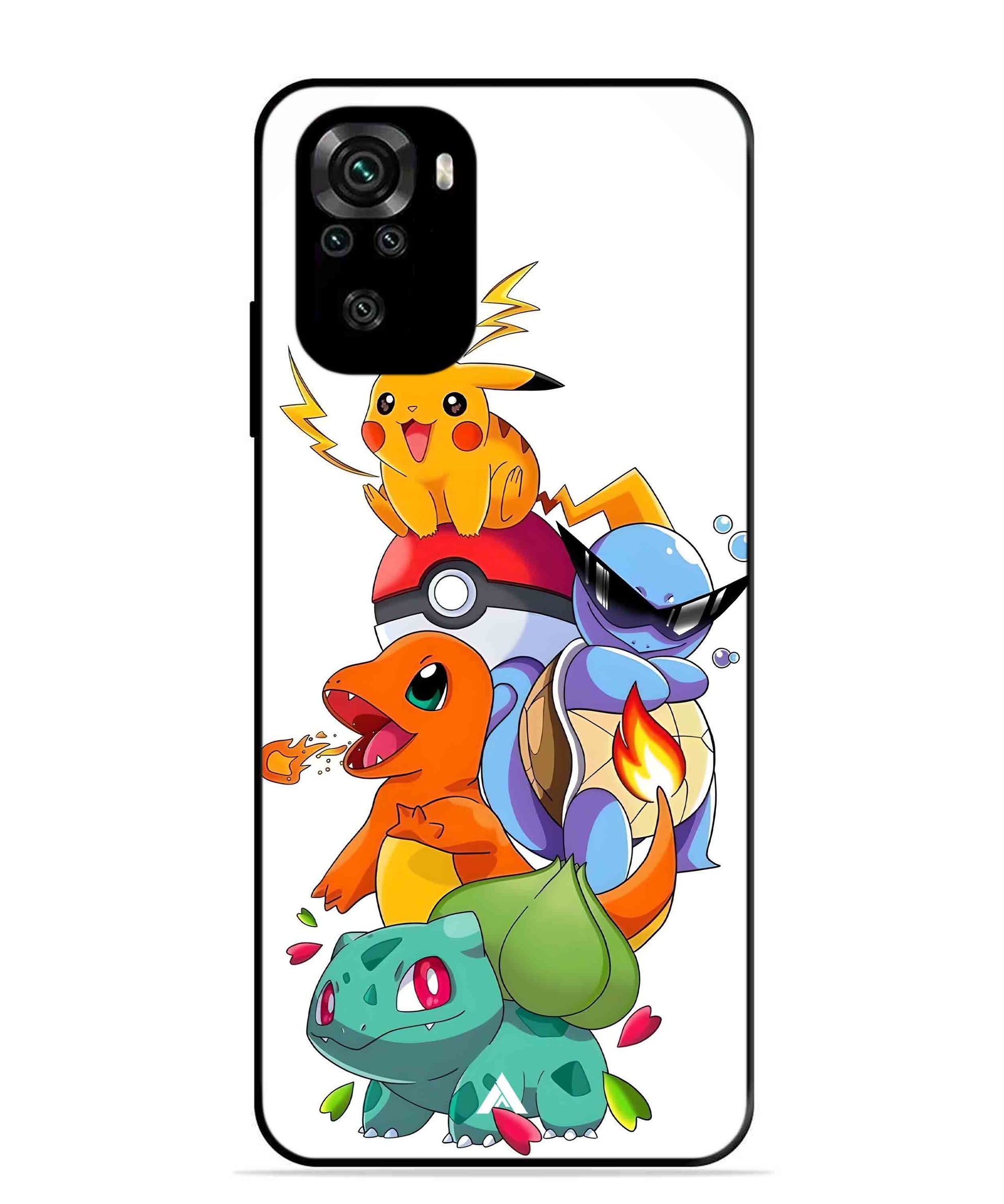 Pokemon Team Metal Back Cover Phone Case for Xiaomi Redmi Note 11SE