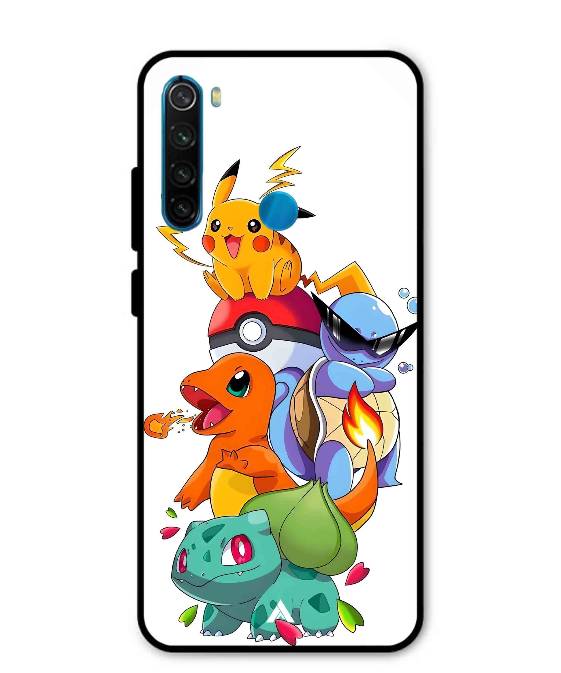 Pokemon Team Metal Back Cover Phone Case for Xiaomi Redmi Note 8