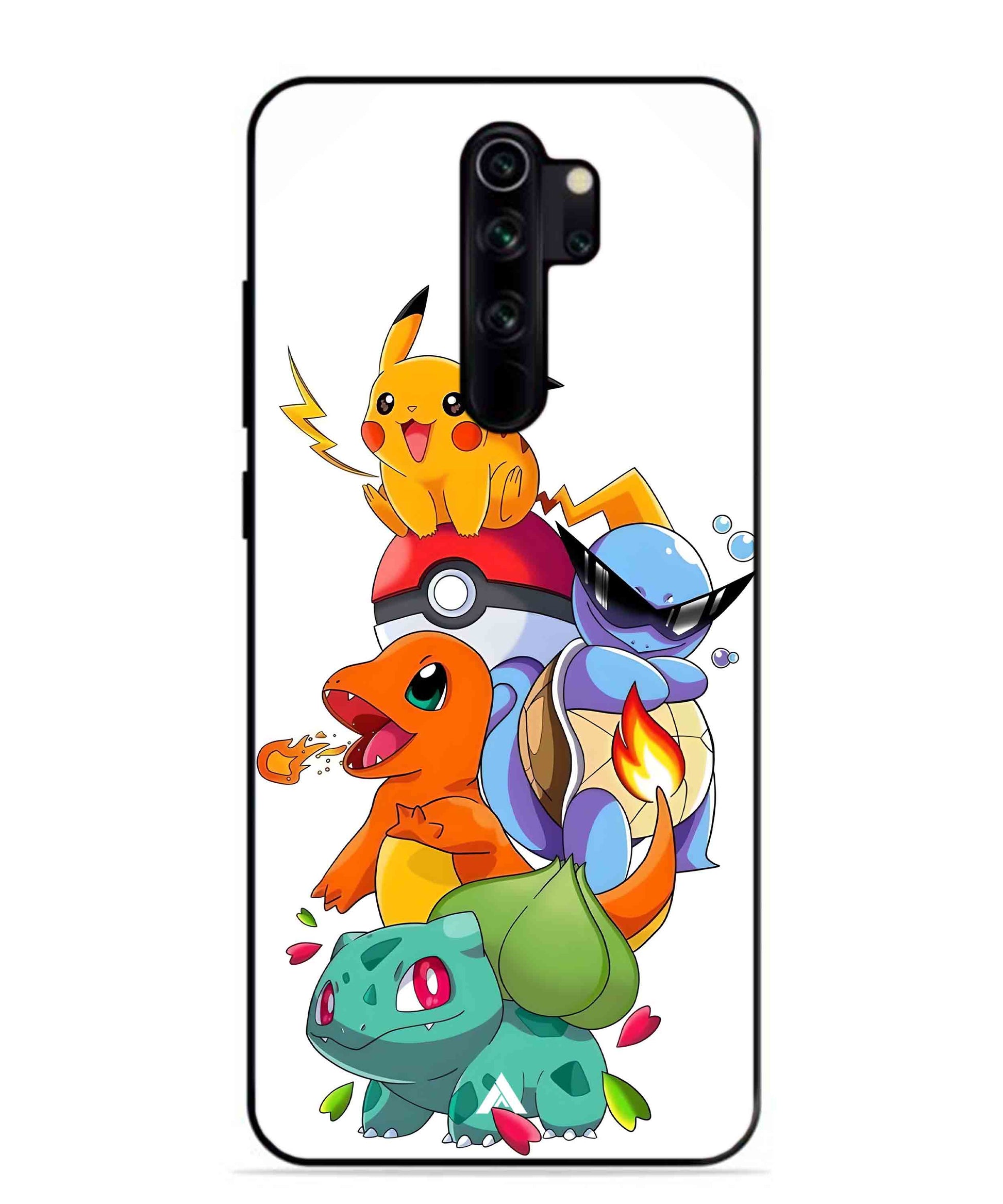 Pokemon Team Metal Back Cover Phone Case for Xiaomi Redmi Note 8 Pro