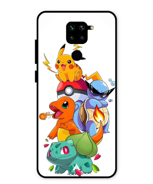 Pokemon Team Metal Back Cover Phone Case for Xiaomi Redmi Note 9