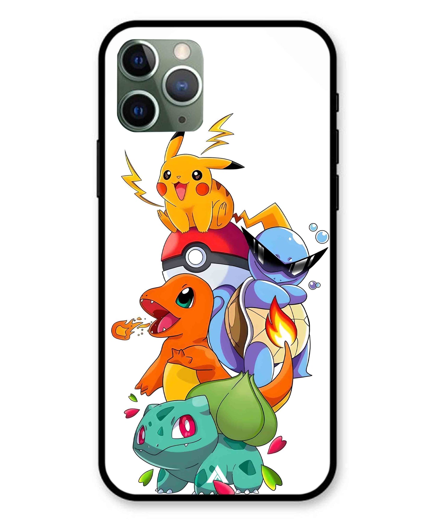 Pokemon Team Metal Back Cover Phone Case for iPhone 11 Pro