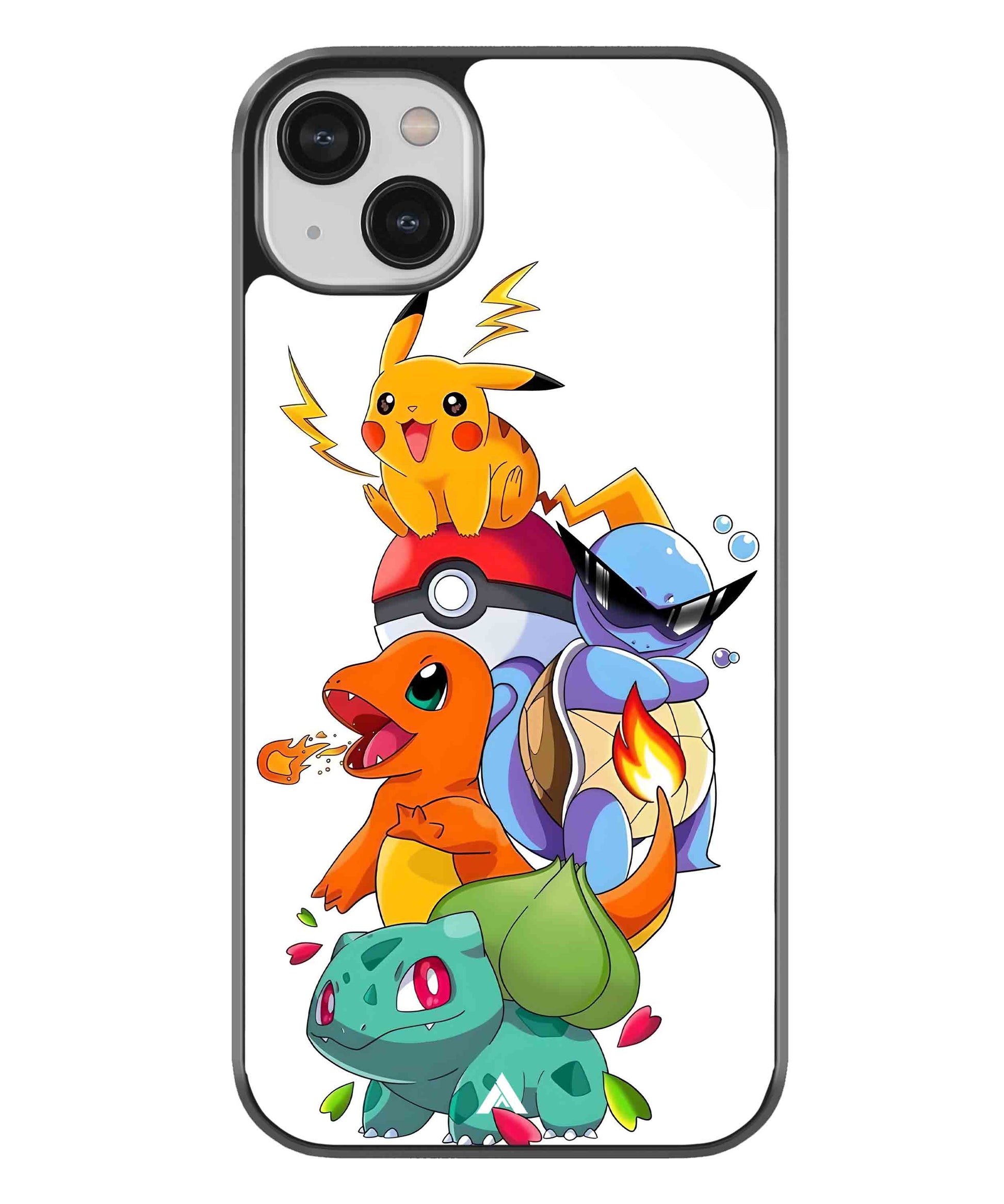 Pokemon Team Metal Back Cover Phone Case for iPhone 13