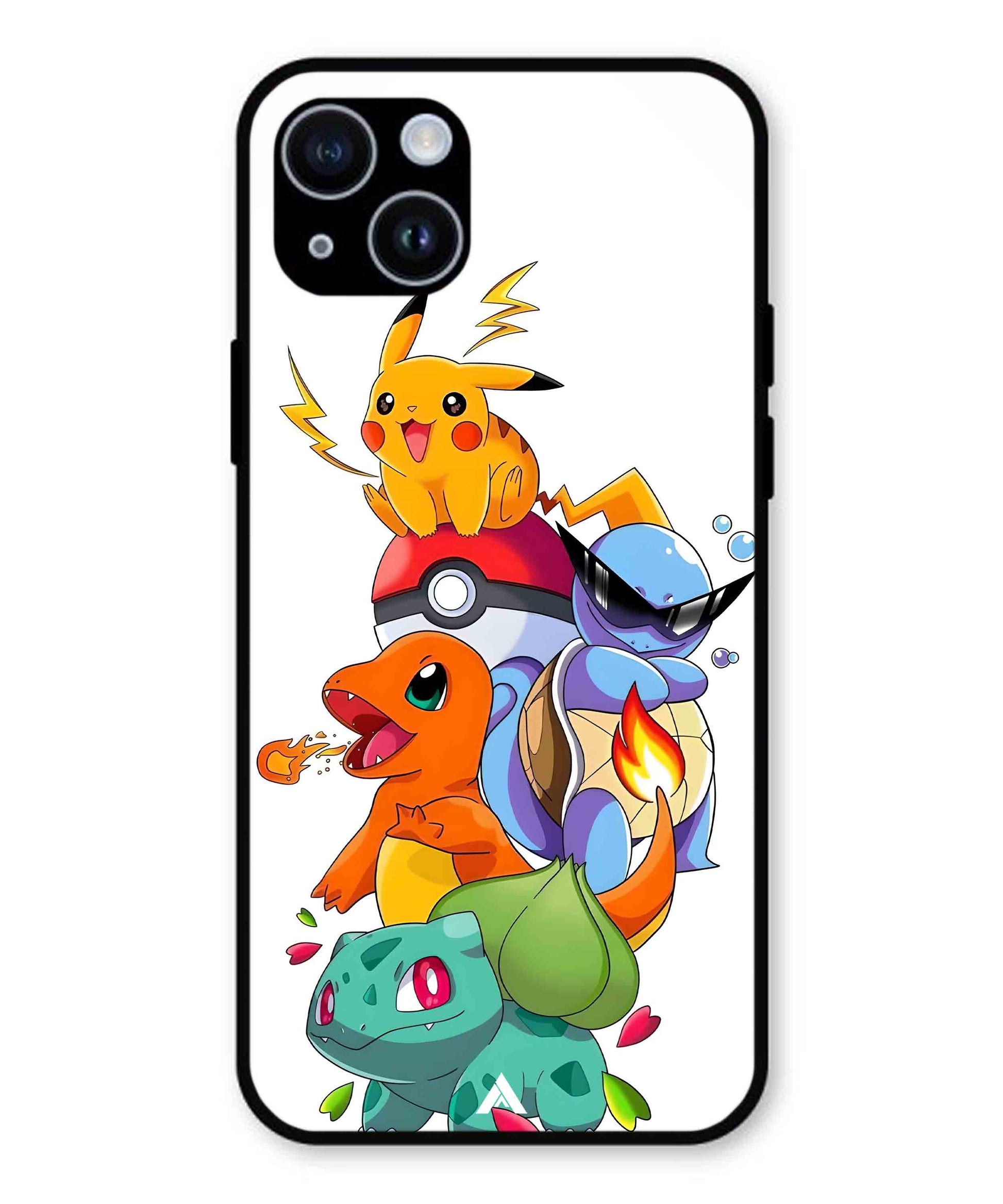 Pokemon Team Metal Back Cover Phone Case for iPhone 14