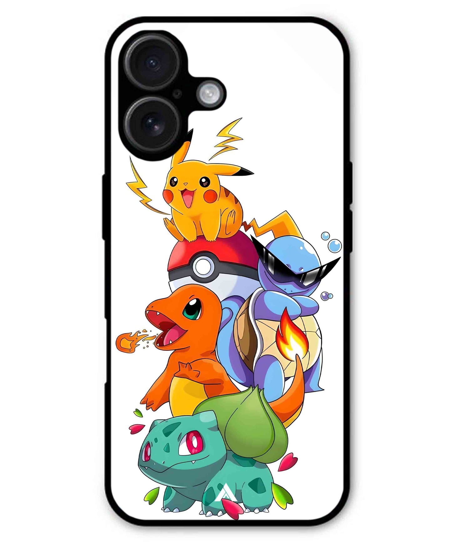 Pokemon Team Metal Back Cover Phone Case for iPhone 16