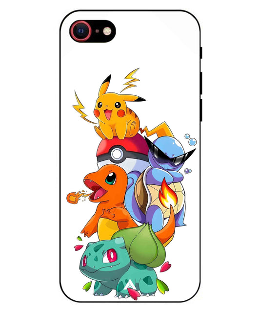 Pokemon Team Metal Back Cover Phone Case for iPhone 7