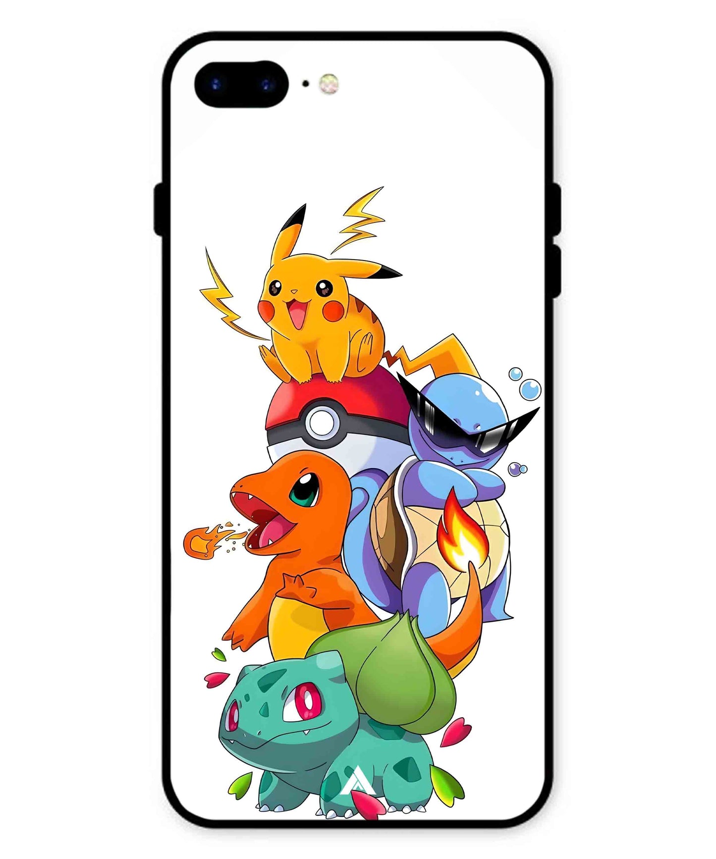 Pokemon Team Metal Back Cover Phone Case for iPhone 7 Plus