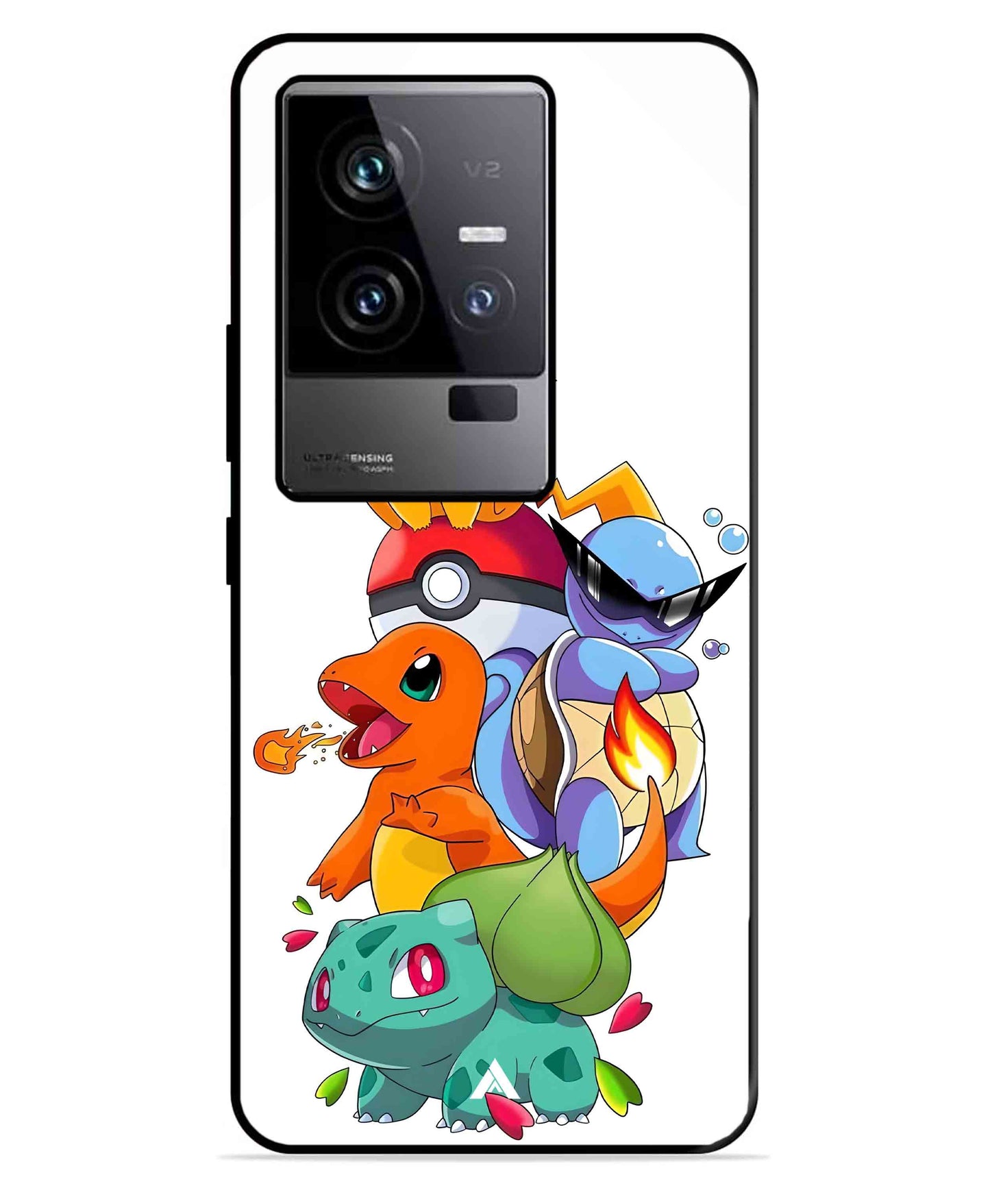Pokemon Team Metal Back Cover Phone Case for iQOO 11
