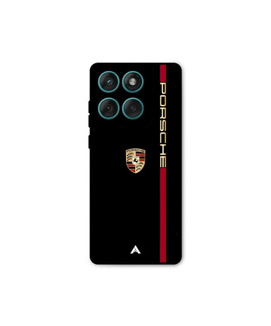 Porsche 01 Metal Back Cover Phone Case for Moto Edge 60 Fusion