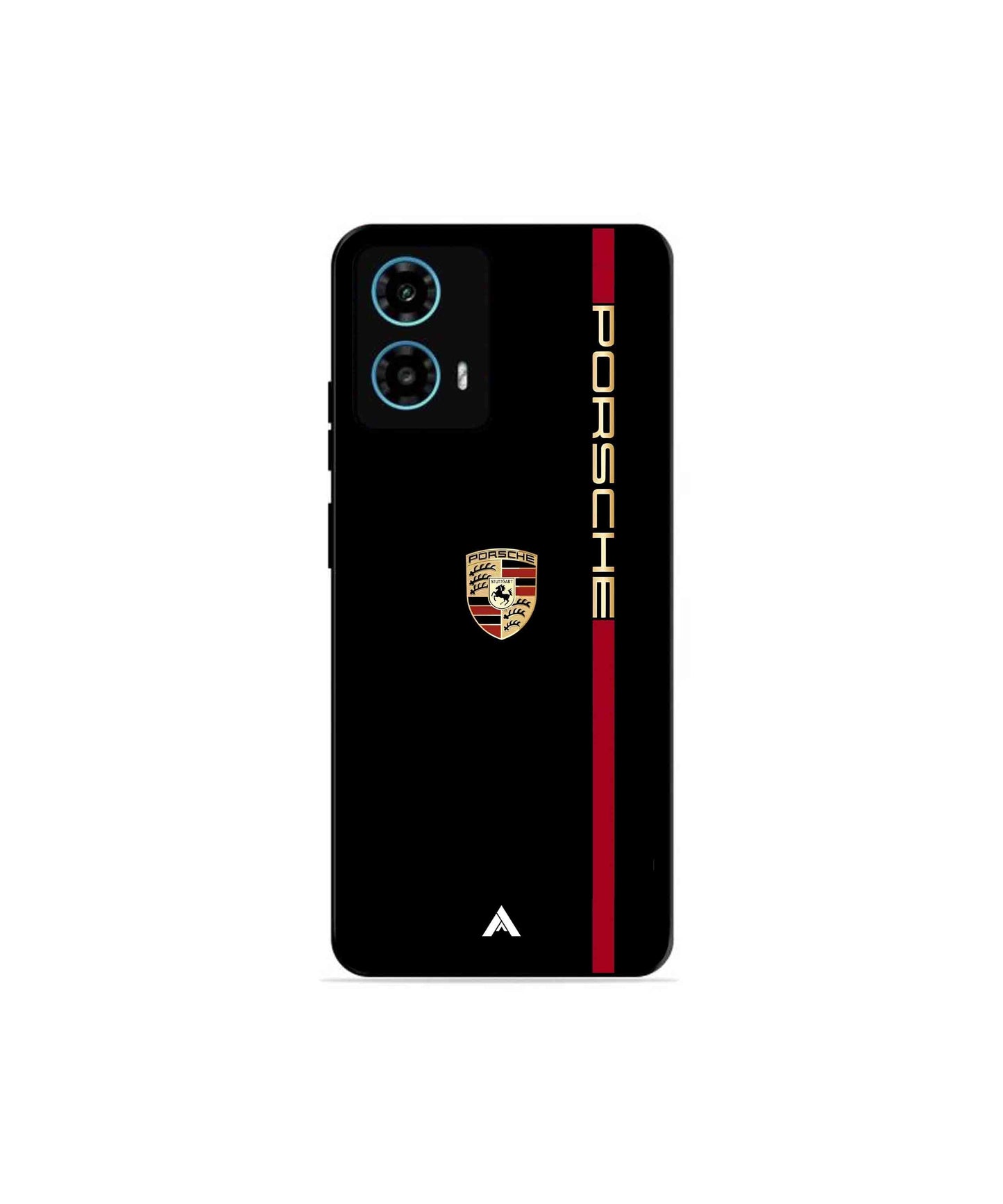 Porsche 01 Metal Back Cover Phone Case for Moto G34