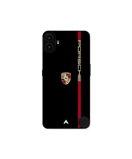 Porsche 01 Metal Back Cover Phone Case for Nothing CMF Phone 1