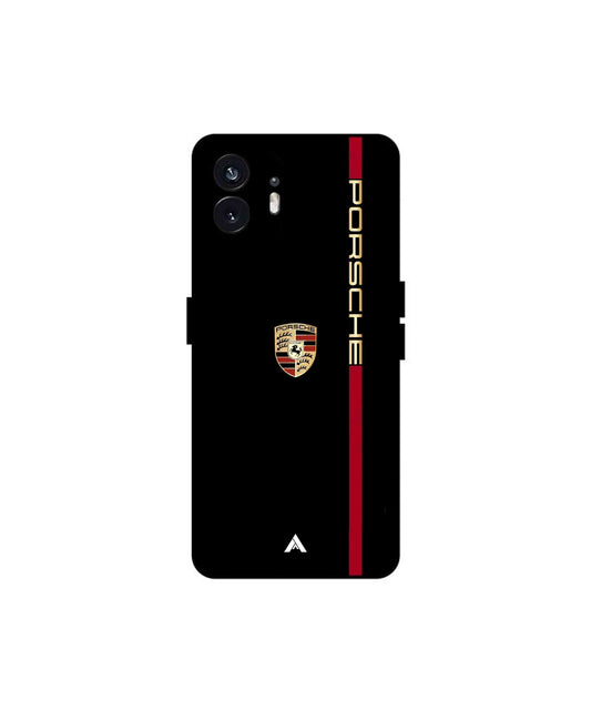 Porsche 01 Metal Back Cover Phone Case for Nothing Phone 2a