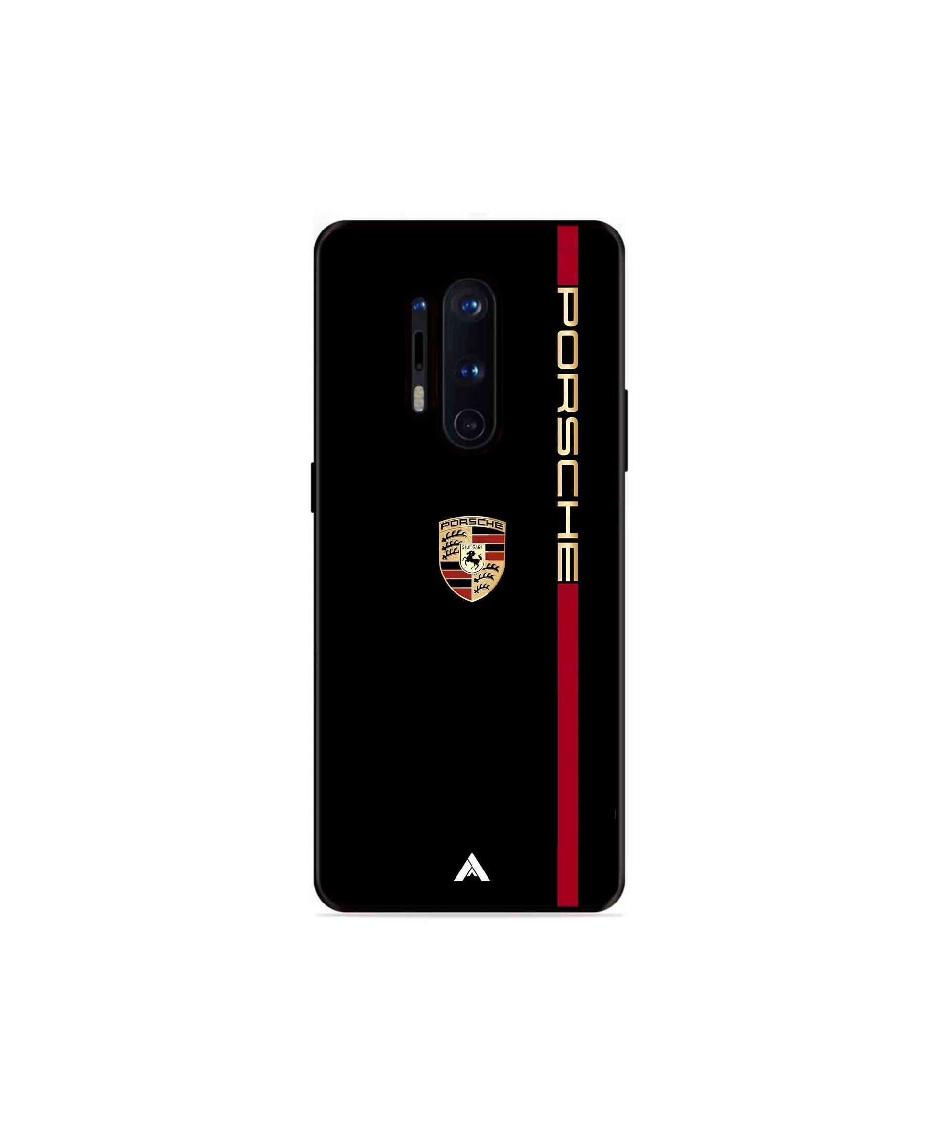 Porsche 01 Metal Back Cover Phone Case for Oneplus 8 Pro
