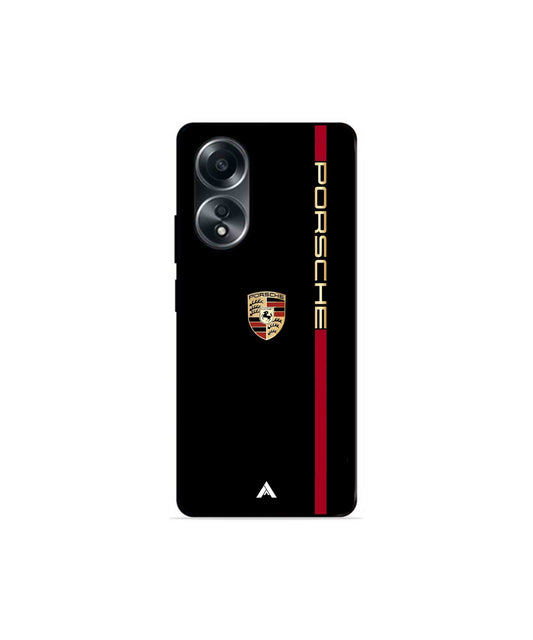 Porsche 01 Metal Back Cover Phone Case for Oppo A58