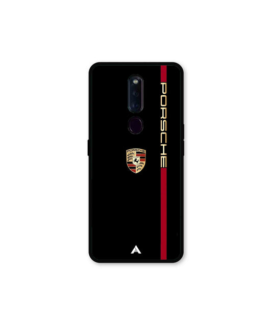Porsche 01 Metal Back Cover Phone Case for Oppo F11 Pro