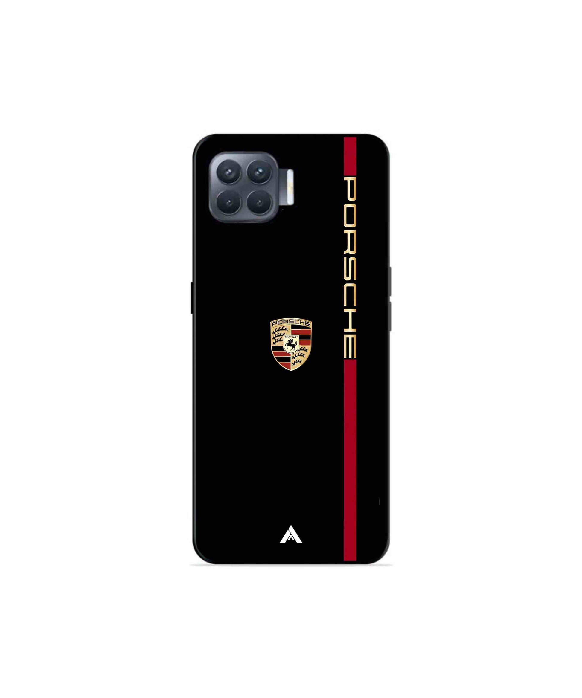 Porsche 01 Metal Back Cover Phone Case for Oppo F17 Pro