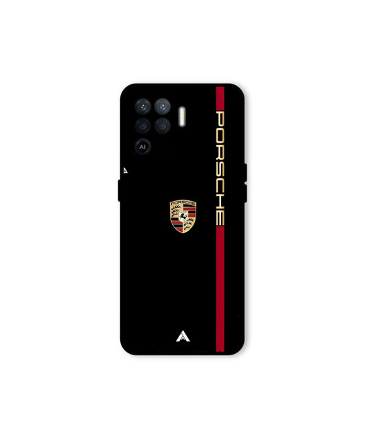 Porsche 01 Metal Back Cover Phone Case for Oppo F19 Pro