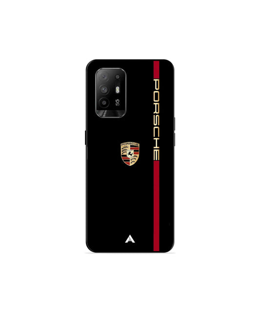 Porsche 01 Metal Back Cover Phone Case for Oppo F19 Pro Plus